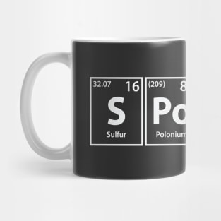 Sponge (S-Po-N-Ge) Periodic Elements Spelling Mug